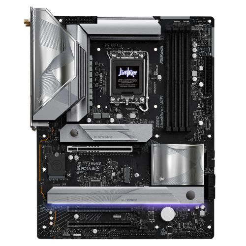 ASRock Z890 LiveMixer WiFi ATX Motherboard LGA1851 DDR5 Wi-Fi 7 TB4 ASRock Z890 LiveMixer WiFi ATX Motherboard LGA1851 DDR5 Wi-Fi 7 TB4